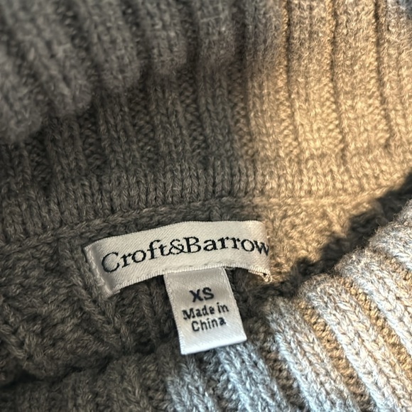 Croft & Barrow, xs, grey, knit - Picture 3 of 4